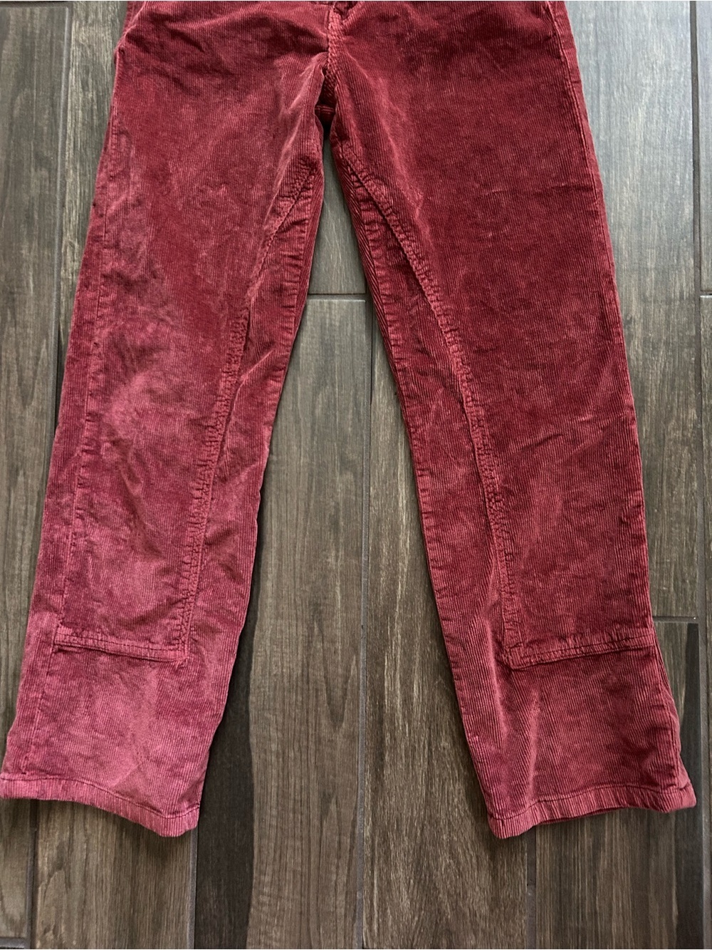 Free People We The Free Risk Taker Corduroy Straight Leg Pants in Red Sz 27 - Picture 4 of 9